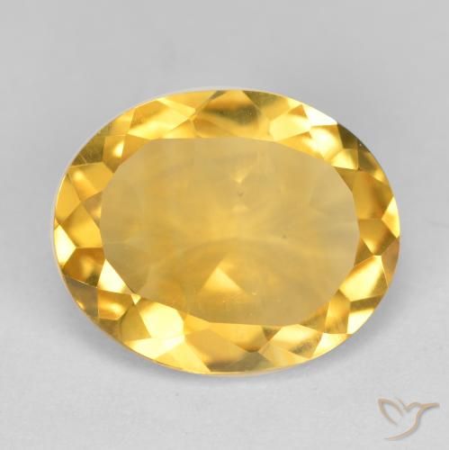 3.81ct Natürlicher Golden Citrin, Oval, VS
