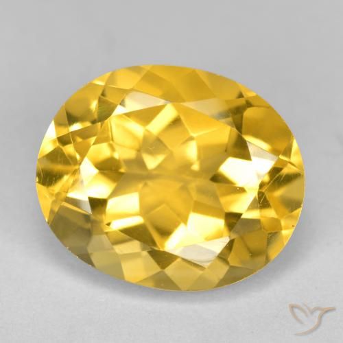 4.40ct Natürlicher Golden Citrin, Oval, VS