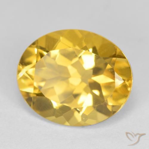 9,17 ctw natürlicher gold-orange Citrin, Oval, VS