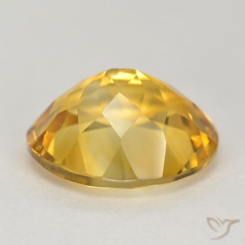 9,17 ctw natürlicher Tiefes Goldorange Citrin, Oval, VS