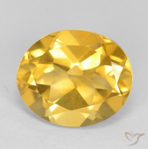 4.32ct Natürlicher Mittleres Gold Citrin, Oval, VS