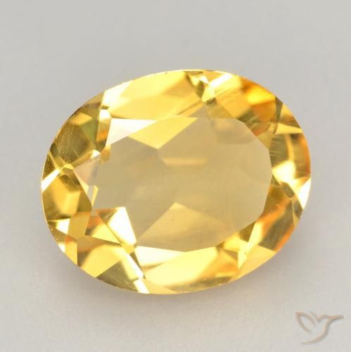 9,17 ctw natürlicher gold-orange Citrin, Oval, VVS-VS