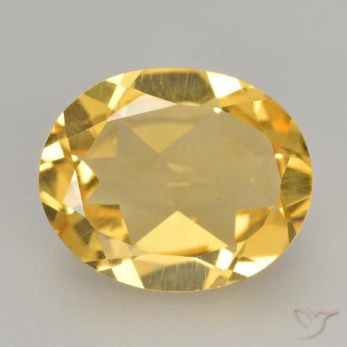 2.83ct Natürlicher gold-orange Citrin, Oval, VVS-VS