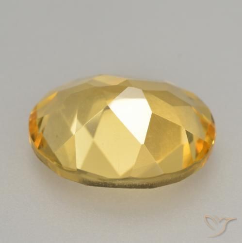 9,17 ctw natürlicher gold-orange Citrin, Oval, VVS-VS