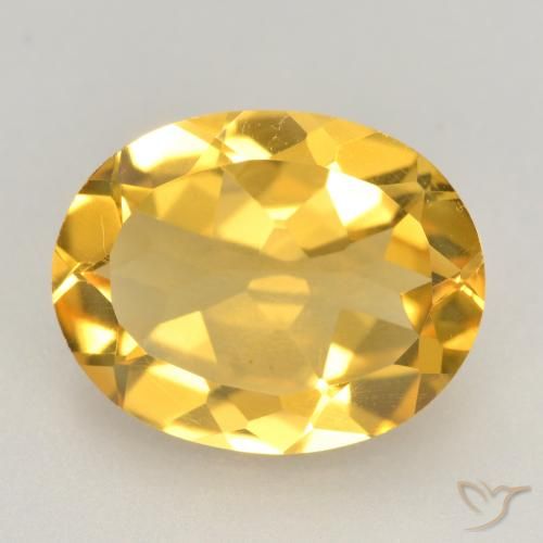 2.86ct Natürlicher gold-orange Citrin, Oval, VVS-VS