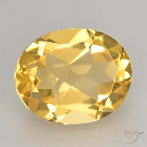 9,17 ctw natürlicher Mittleres Gold Citrin, Oval, VVS-VS