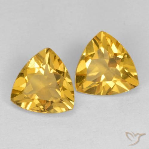 1.82 ct natürliche Mittelgold Citrin-Edelsteine, Trillion, VS
