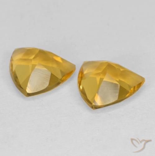 1.82 ct natürliche Mittelgold Citrin-Edelsteine, Trillion, VS