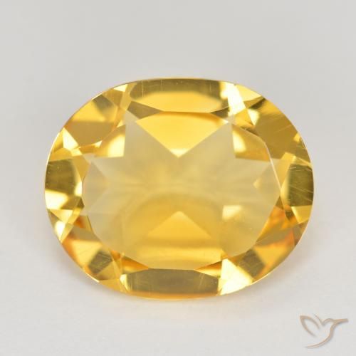3.44ct Natürlicher Mittleres Gold Citrin, Oval, VS