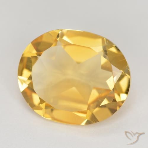 9,17 ctw natürlicher Mittleres Gold Citrin, Oval, VS