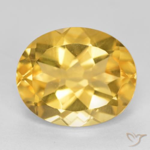 4.94ct Natürlicher Golden Citrin, Oval, VS