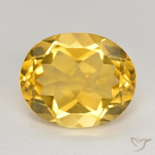 4.63ct Natürlicher Mittelgold Citrin, Oval, VS