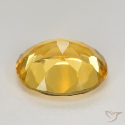 9,17 ctw natürlicher Mittelgold Citrin, Oval, VS