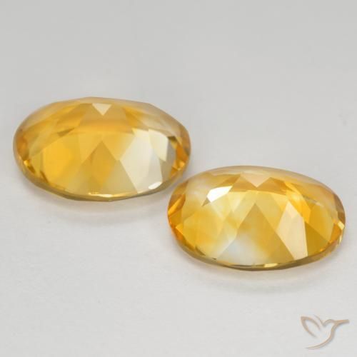 7.42 ct natürliche Tiefes Goldorange Citrin-Edelsteine, Oval, VS
