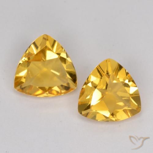 1.87 ct natürliche Mittleres Gold Citrin-Edelsteine, Trillion, VS