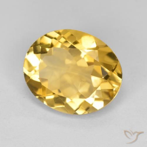 9,17 ctw natürlicher gold-orange Citrin, Oval, VS