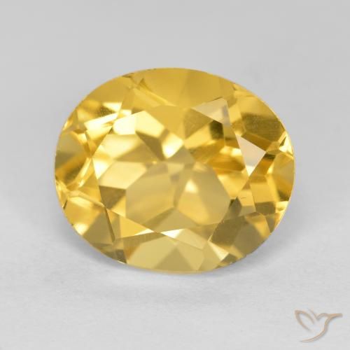 4.94ct Natürlicher Golden Citrin, Oval, VS