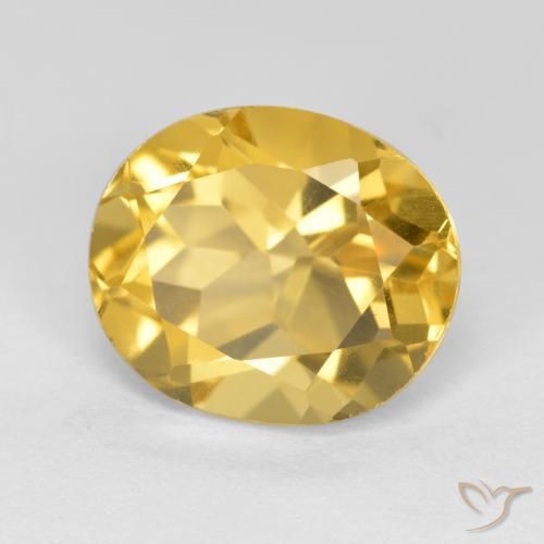 9,17 ctw natürlicher Golden Citrin, Oval, VS