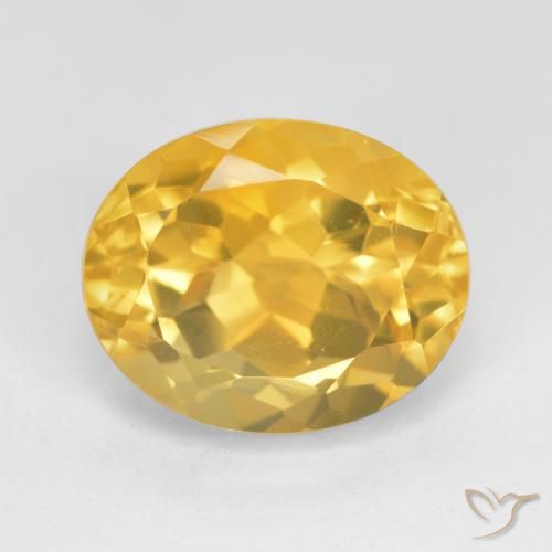 5.64ct Natürlicher Mittleres Gold Citrin, Oval, VVS-VS