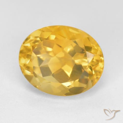 9,17 ctw natürlicher Mittleres Gold Citrin, Oval, VVS-VS