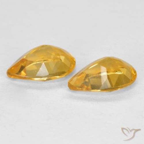 1.14 ct natürliche Dunkelgolden Citrin-Edelsteine, Birnenform, VS