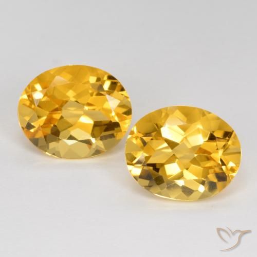 6.95ctw Natürlicher Mittel-Dunkelgold Citrin, Oval, VVS-VS