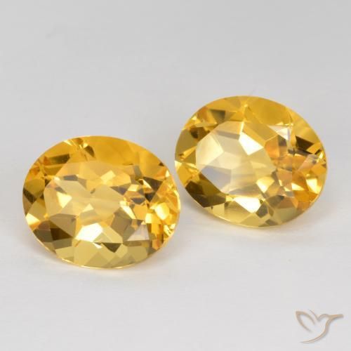 6.95 ct natürliche Mittel-Dunkelgold Citrin-Edelsteine, Oval, VVS-VS