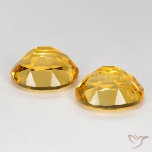6.95 ct natürliche Mittel-Dunkelgold Citrin-Edelsteine, Oval, VVS-VS