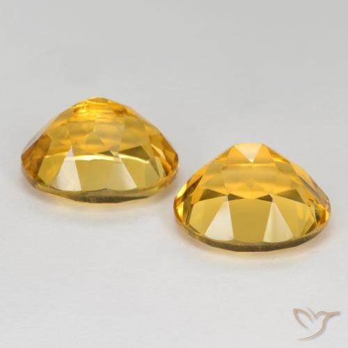 7.66 ct natürliche Mittel-Dunkelgold Citrin-Edelsteine, Oval, VVS-VS