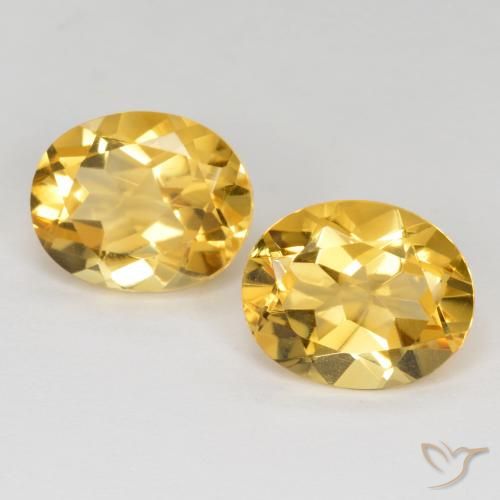 6.64ctw Natürlicher Mittelgold Citrin, Oval, VVS-VS