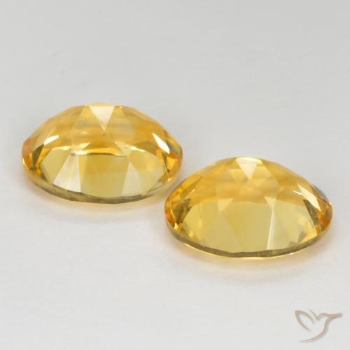 6.64 ct natürliche Mittelgold Citrin-Edelsteine, Oval, VVS-VS