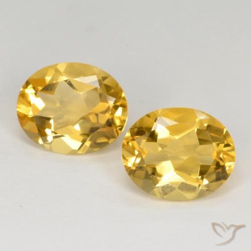 6.72ctw Natürlicher Mittelgold Citrin, Oval, VVS-VS