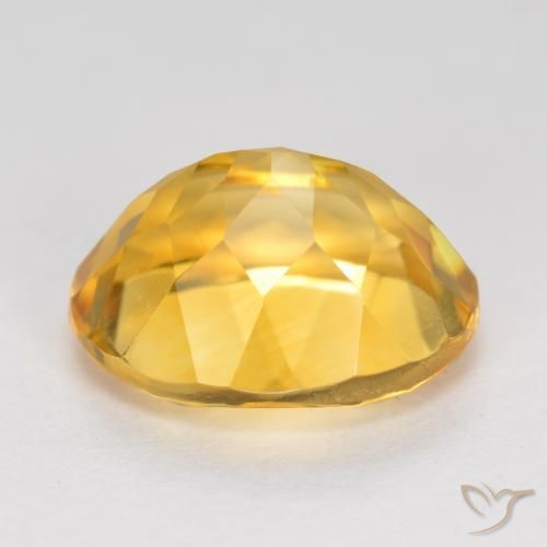 9,17 ctw natürlicher Mittelgold Citrin, Oval, VVS-VS
