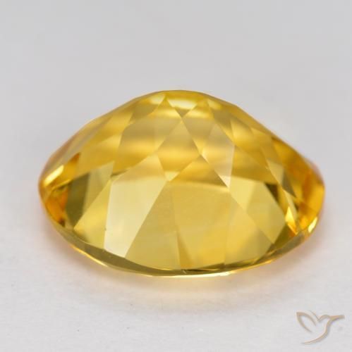 9,17 ctw natürlicher Mittel-Dunkelgold Citrin, Oval, VVS-VS