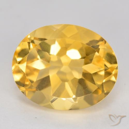 3.92ct Natürlicher Mittleres Gold Citrin, Oval, VVS-VS