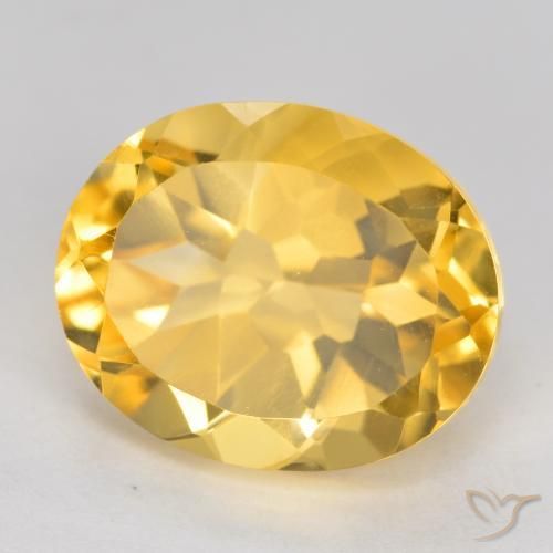 9,17 ctw natürlicher Mittleres Gold Citrin, Oval, VVS-VS