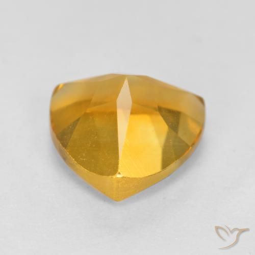 9,17 ctw natürlicher gold-orange Citrin, Trillion, VS