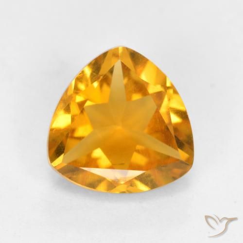 1.09ct Natürlicher Orange-Gold Citrin, Trillion, VS