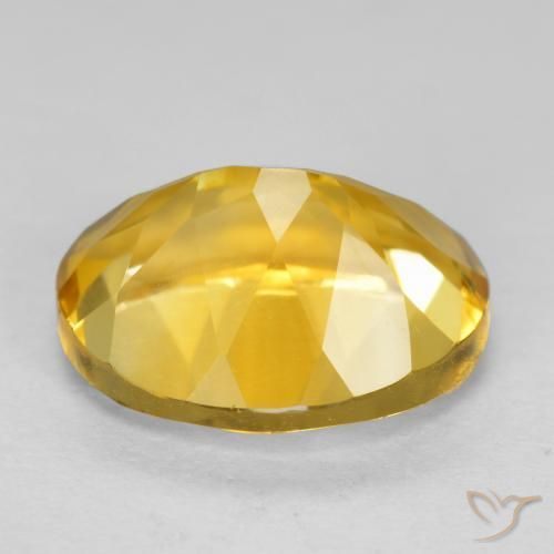 9,17 ctw natürlicher gold-orange Citrin, Oval, VVS-VS