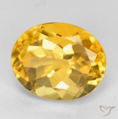 9,17 ctw natürlicher Mittleres Gold Citrin, Oval, VVS-VS