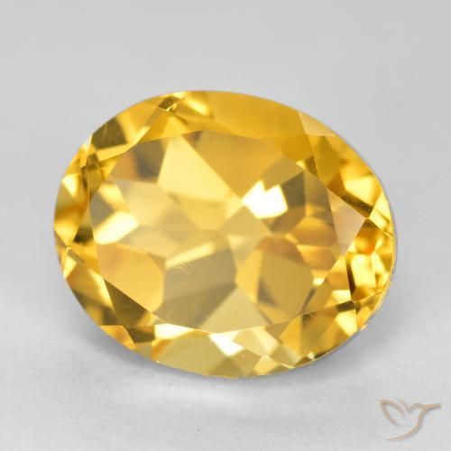 4.15ct Natürlicher Mittleres Gold Citrin, Oval, VVS