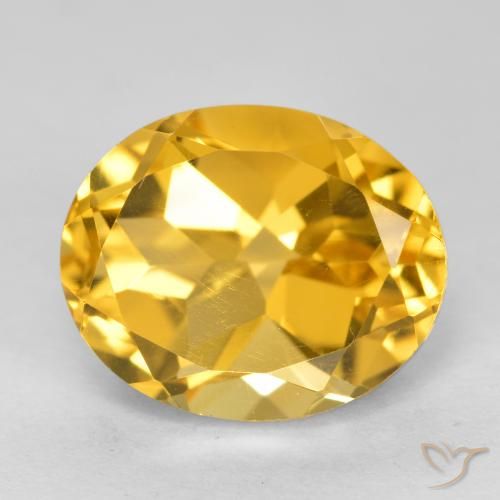 9,17 ctw natürlicher Mittleres Gold Citrin, Oval, VVS