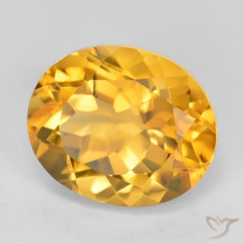 9,17 ctw natürlicher Mittleres Gold Citrin, Oval, VVS