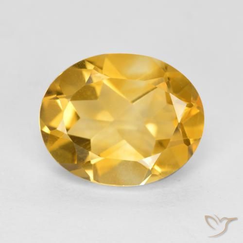 2.94ct Natürlicher Mittleres Gold Citrin, Oval, VVS