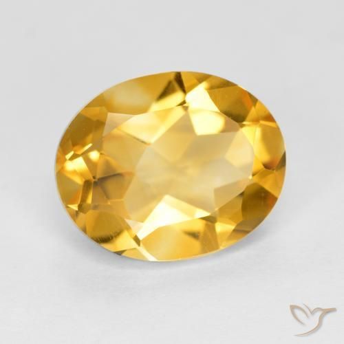 9,17 ctw natürlicher Mittleres Gold Citrin, Oval, VVS