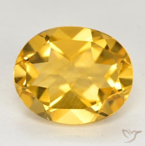 3.48ct Natürlicher Helles Gold Citrin, Oval, VVS-VS