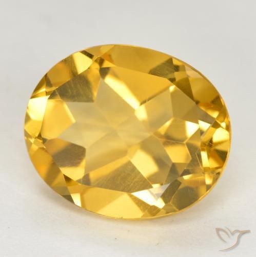 9,17 ctw natürlicher Helles Gold Citrin, Oval, VVS-VS