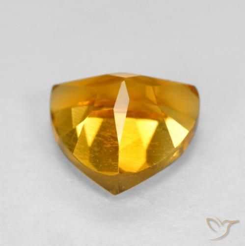 9,17 ctw natürlicher Orange-Gold Citrin, Trillion, VVS-VS