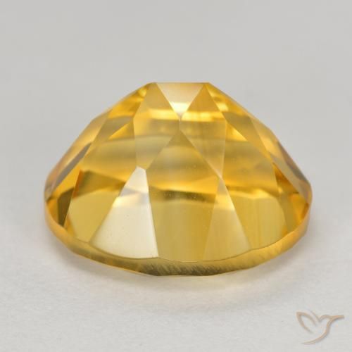 9,17 ctw natürlicher gold-orange Citrin, Oval, VVS-VS