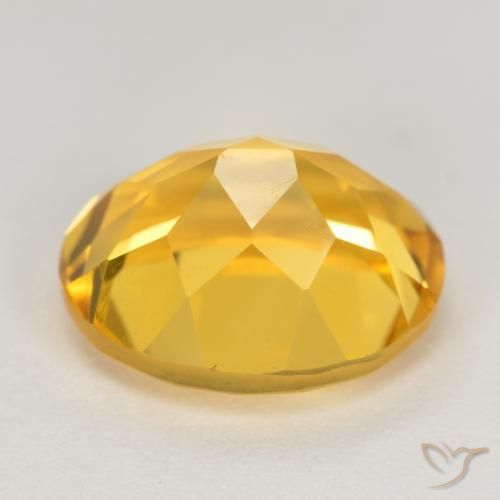 9,17 ctw natürlicher gold-orange Citrin, Oval, VVS-VS